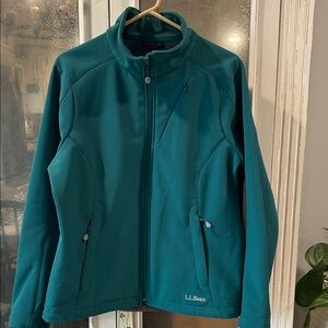 L.L. Bean Women's Teal Zip-Up Softshell Jacket